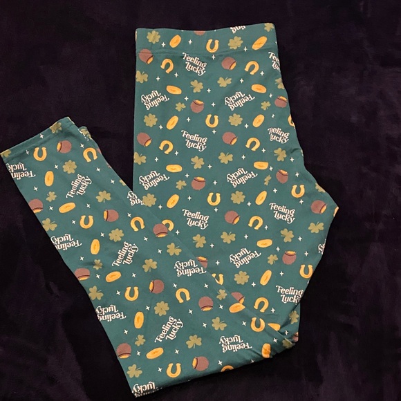 Serra Green Lucky Charm Leggings - Picture 1 of 2